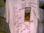 CJ Wiley's Dallas Open  tournament shirt 1995, the Million $ run of 11 racks by Earl Strickland, this shirt has the signatures of the following ...